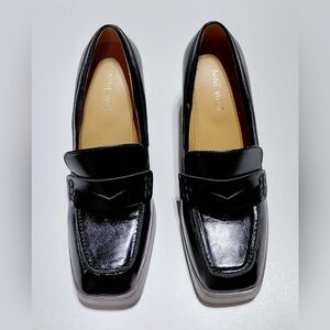 NINE WEST Women's  Black Heeled Loafers Size 7.5M